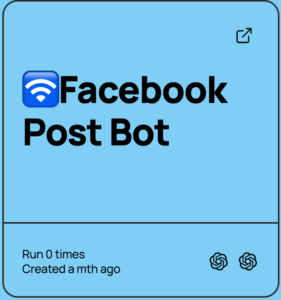 Facebook Post Bot