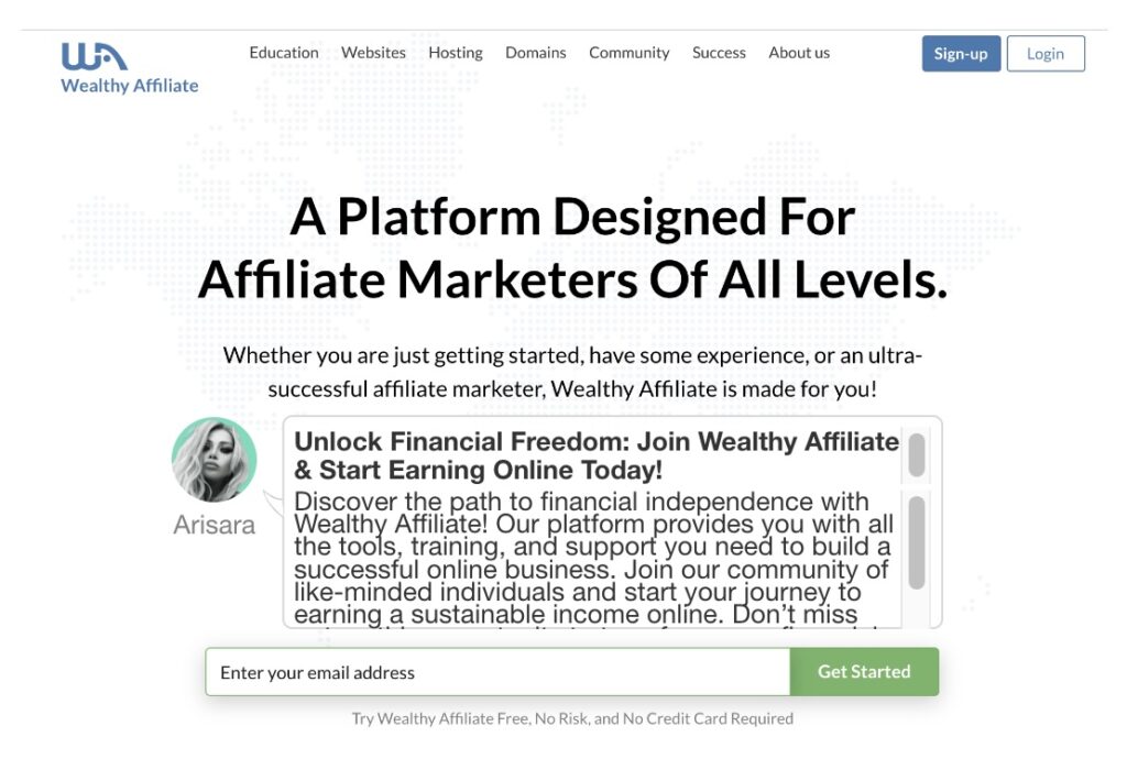 “Join Wealthy Affiliate Today!”